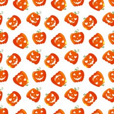 halloween seamless pattern with pumpkins N4