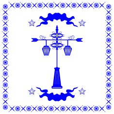 Typical Dutch tile vector