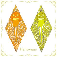 Abstract Pattern Pumpkin Two