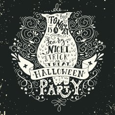 Halloween party poster with an old owl N3