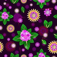 Seamless floral pattern vector illustration N5