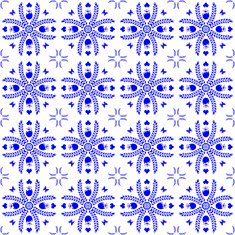 Seamless pattern in the style of Dutch tiles
