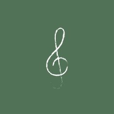 G-clef icon drawn in chalk