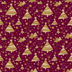 Christmas tree seamless pattern - Illustration