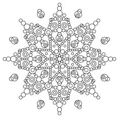 Coloring book with mandala
