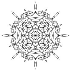 Coloring book with mandala N2