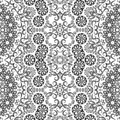 Abstract seamless outline pattern N34