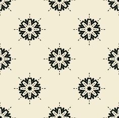 Seamless Print made of stylized black stars