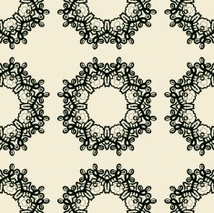 Seamless Ornamental Print endless lace in indian style