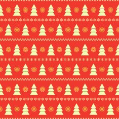 Seamless background with fir trees