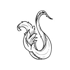 traditional hand drawn floral swirl N4