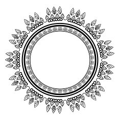 Vector Abstract Ornament Circle N2