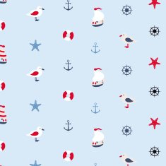 Seamless pattern in marine style N10