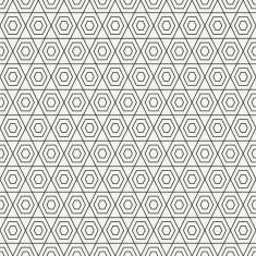 Geometric line hipster seamless pattern with hexagon Wrapping paper N2