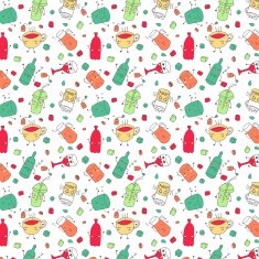 Stunning seamless pattern with glass