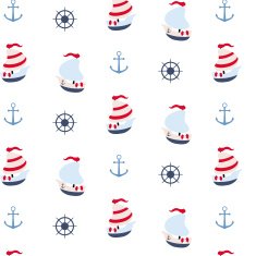 Seamless pattern in marine style N13