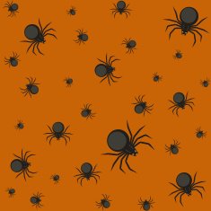 Halloween pattern with spiders