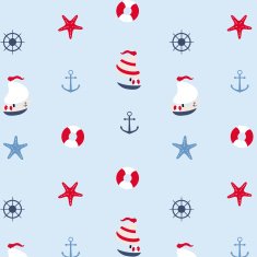 Seamless pattern in marine style N14