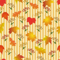 Seamless pattern with bright autumn leaves N8