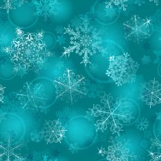 Seamless pattern of snowflakes N15