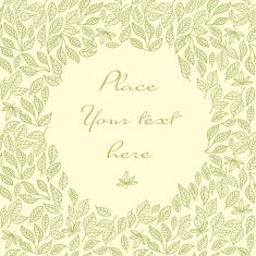 Floral invitation card with copy space