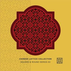 Chinese window tracery square round frame 83 diamond