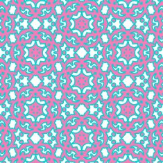 Romantic pink symmetrical pattern N17