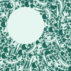 Two color vegetarian background with place for your text