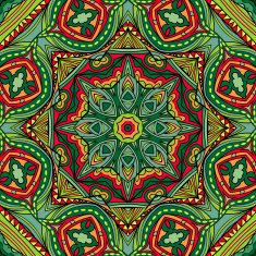 Bright Ethnic Indian Seamless Ornament