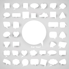 set of chat bubbles N2
