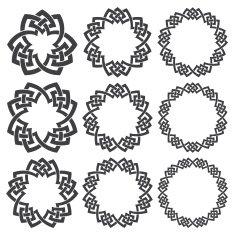 Set of circular patterns N2