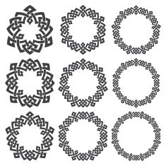 Set of circular patterns N4