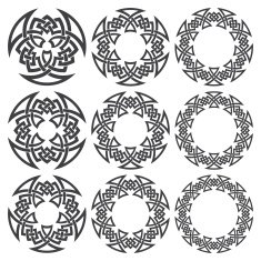 Set of circular patterns N6