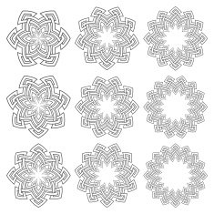 Set of circular patterns N9