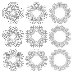 Set of circular patterns N12