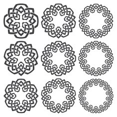 Set of circular patterns N13