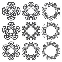 Set of circular patterns N14