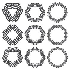 Set of circular patterns N15