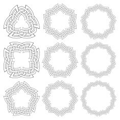 Set of circular patterns N16