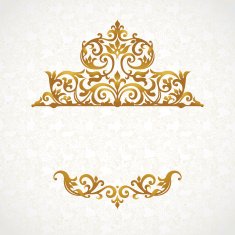 Vector lace pattern in Victorian style N2