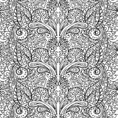 Seamless with vintage floral pattern N55