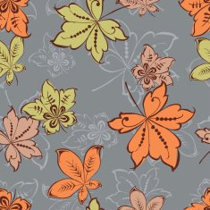 pattern of the fall leaves