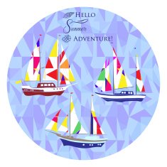Background with ships N4