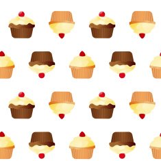 Seamless pattern with cakes N4