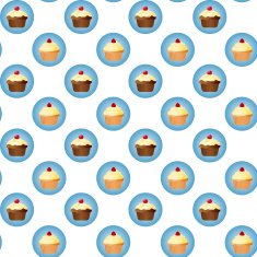 Seamless pattern with cakes N5