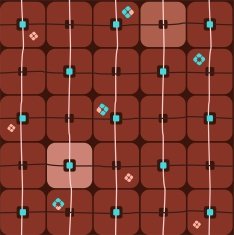 Background geometric seamless large red-brown squares