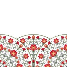 Invitation card with floral ornament N6