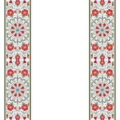 Invitation card with floral ornament N7