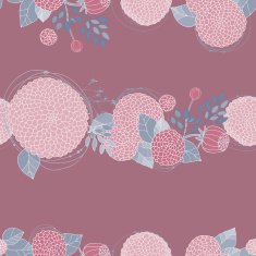 Seamless texture with asters N19