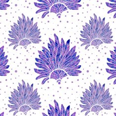 Pattern fan feather vector background illustration abstract
